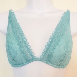 NWT Victoria's Secret Very Sexy Unlined Aqua Plunge